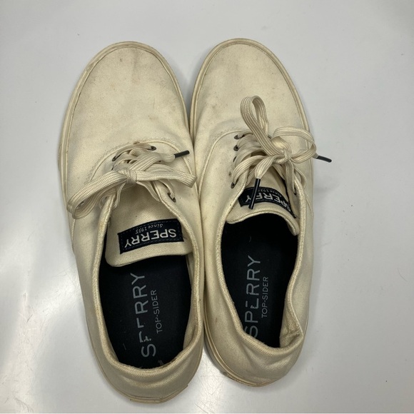 Sperry off white casual sneakers size 8.5 - Picture 5 of 6